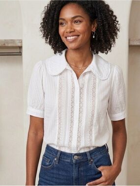 Emerson Lang Top Blouse 100% Cotton